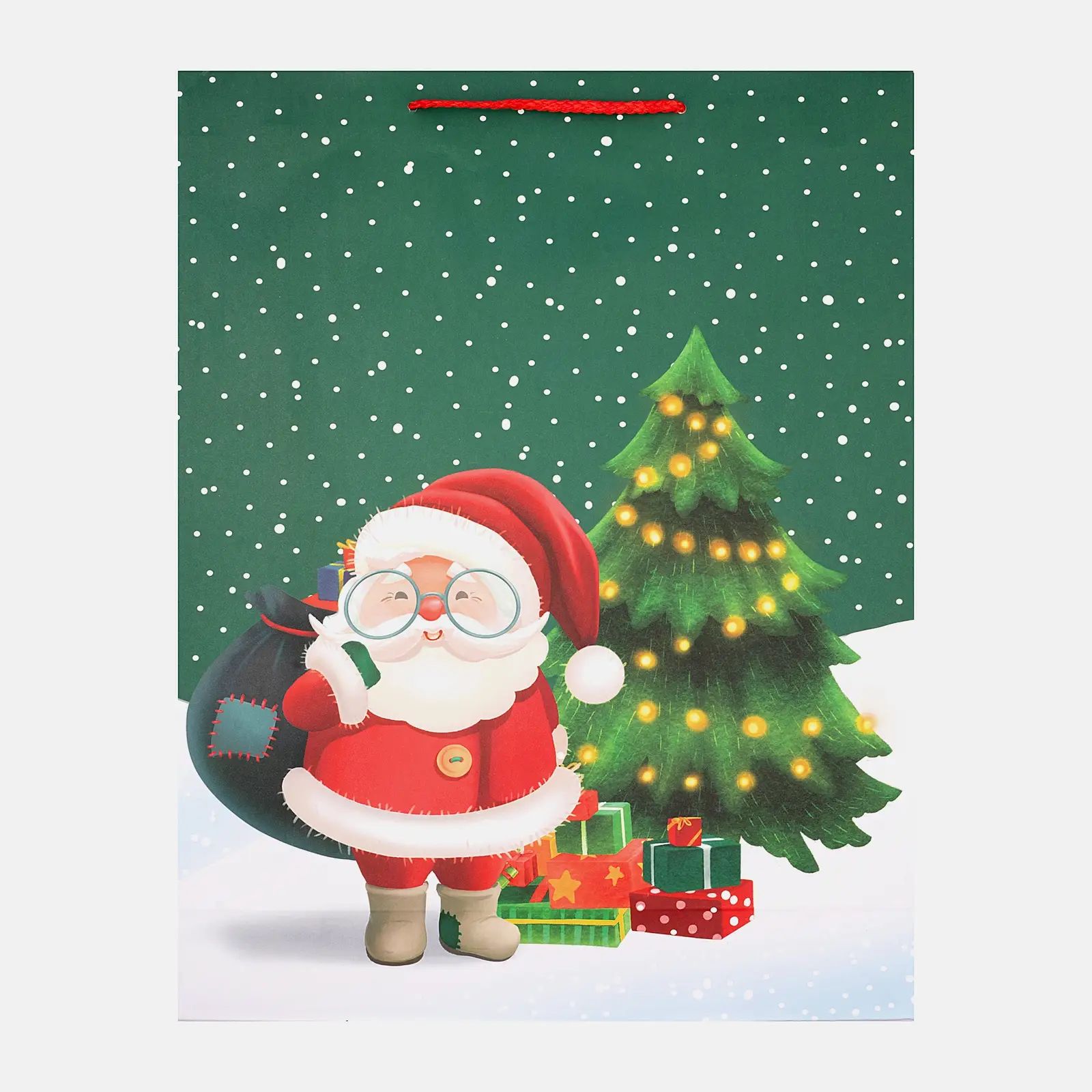 Подарочная сумка бумажная новогодняя 33*42.5*10см в ассортименте