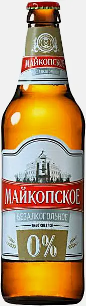 Пиво Майкопское светлое пастеризованное 0.5% 500мл Пиво Майкопское светлое пастеризованное 0.5% 500мл