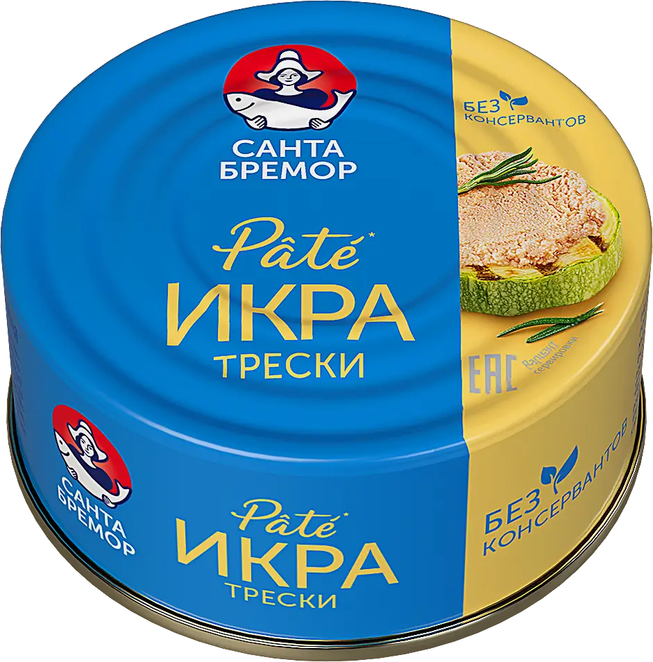 Икра трески Санта Бремор Pate 90г