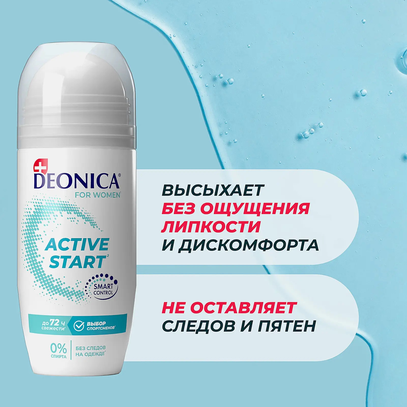 Женский антиперспирант Active Start роликовый Deonica 50мл