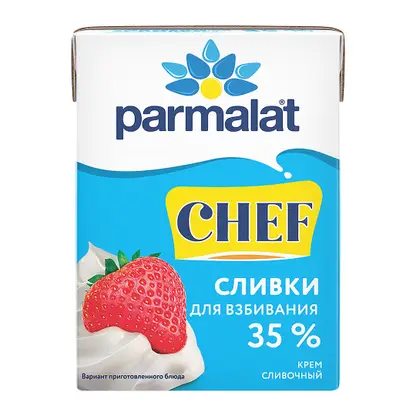 Изображение товара Сливки для взбивания 35% Parmalat 200мл Белгородский МК