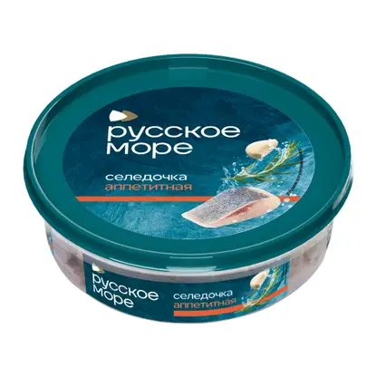 Изображение товара Сельдь Русское море аппетитная филе в масле 400г