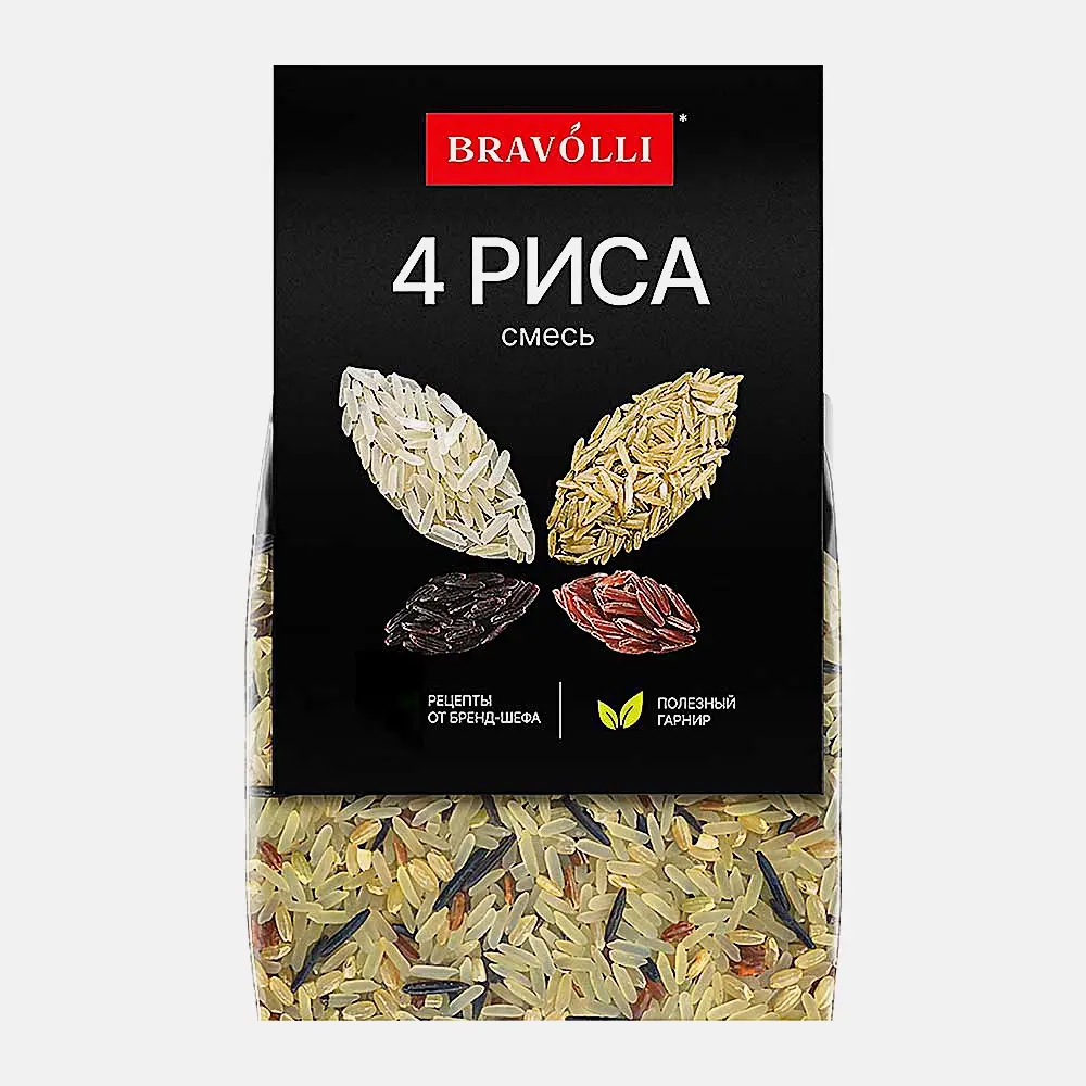 Смесь 4 риса Bravolli 350г