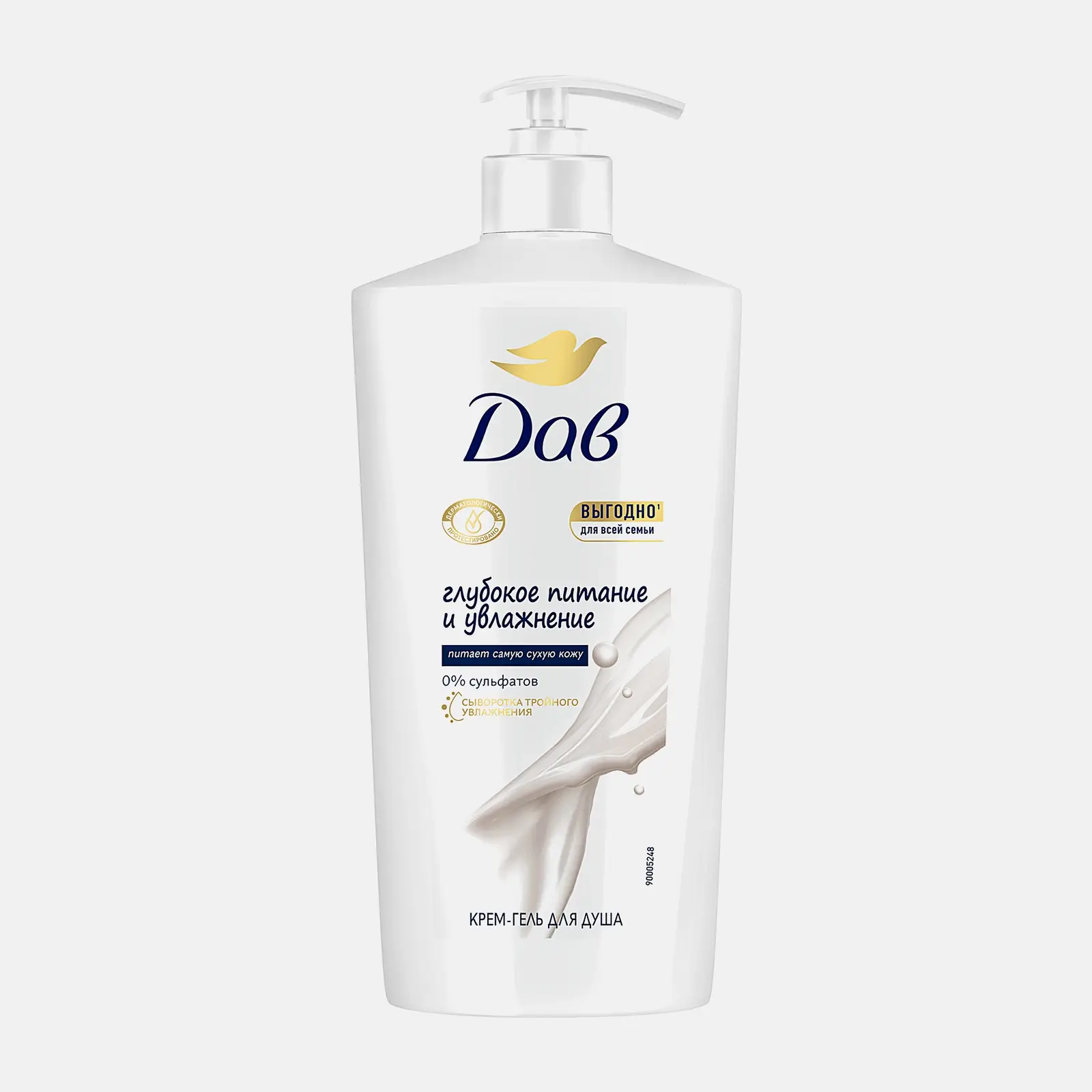Крем-гель для душа Дав Для всей семьи Глубокое питание и увлажнение 610мл