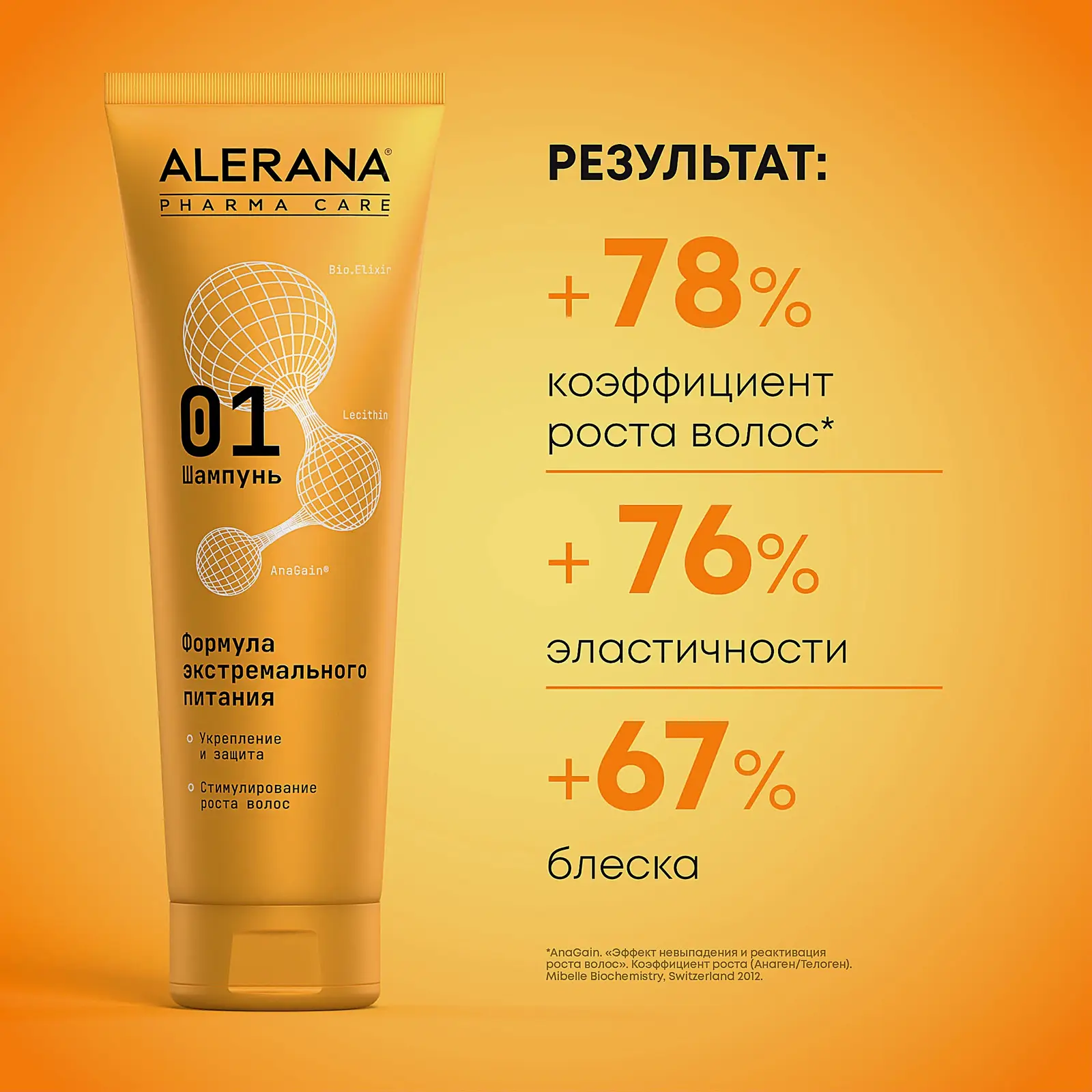 Шампунь Alerana Pharma Care для волос экстремальное питание 260мл