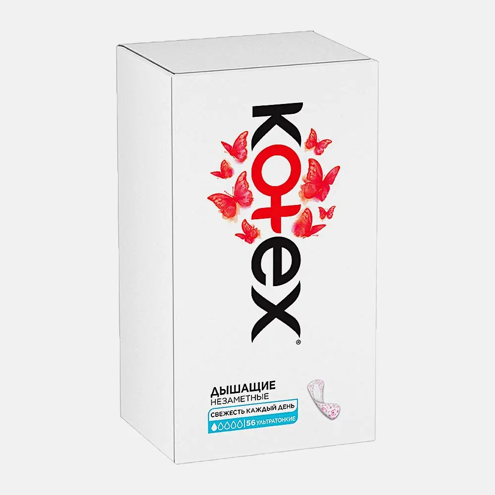 Прокладки ежедневные ультратонкие Kotex 56шт