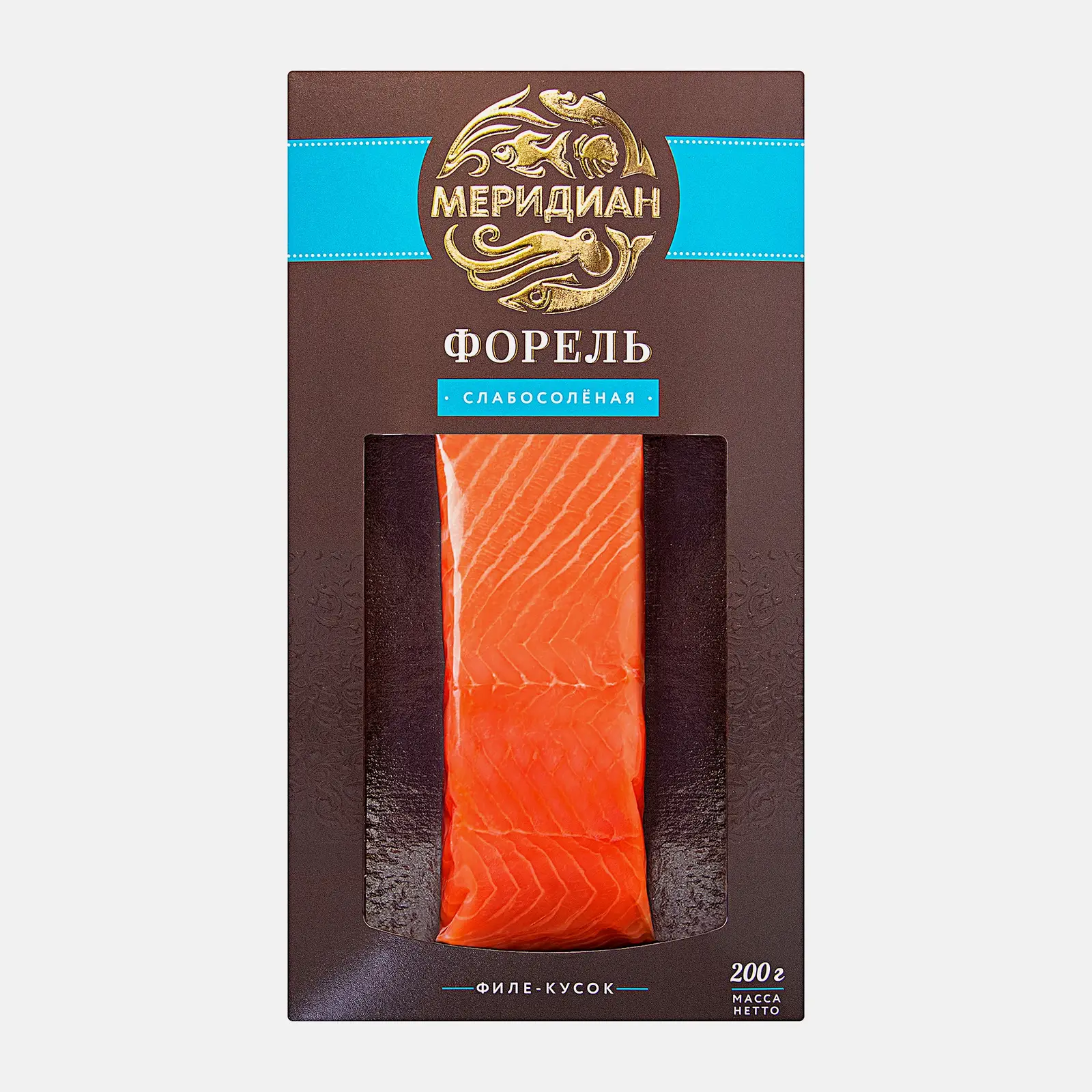 Форель Меридиан слабосоленая 200г Форель Меридиан слабосоленая 200г
