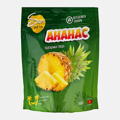 Ананас сушеный Sun And Life 500г
