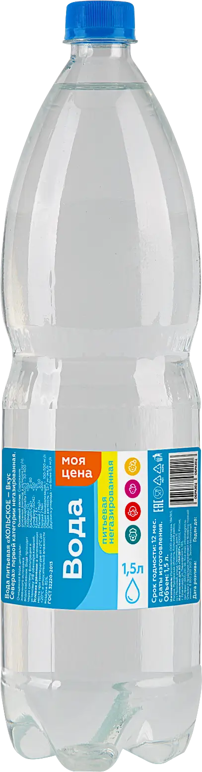 Изображение товара Вода Моя цена питьевая негазированная 1.5л