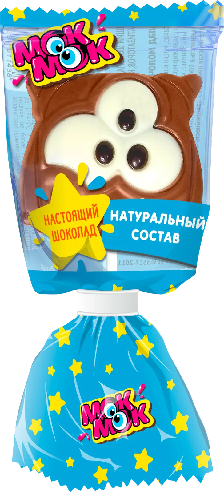 Шоколад Шокомонстрики молочный с печеньем на палочке Мок мок 24г