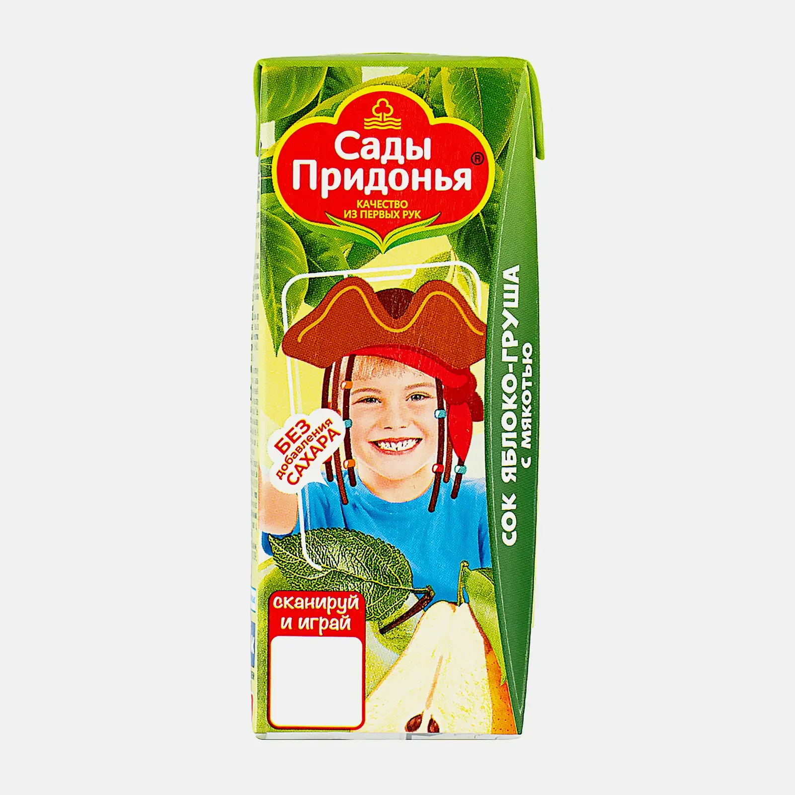 Изображение товара Сок Сады Придонья Яблоко-груша 200мл