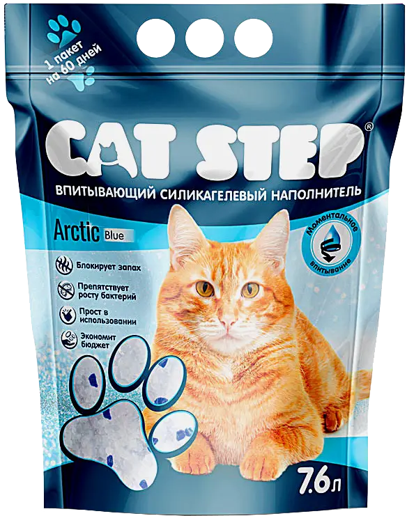 Наполнитель для кошачьего туалета Cat Step Blue 7.6л
