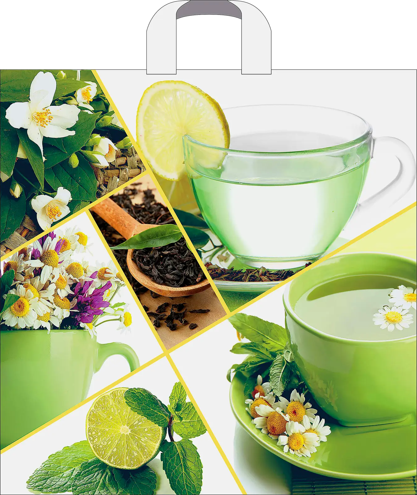 Пакет Артпласт с петлевой ручкой 45*45см в ассортименте