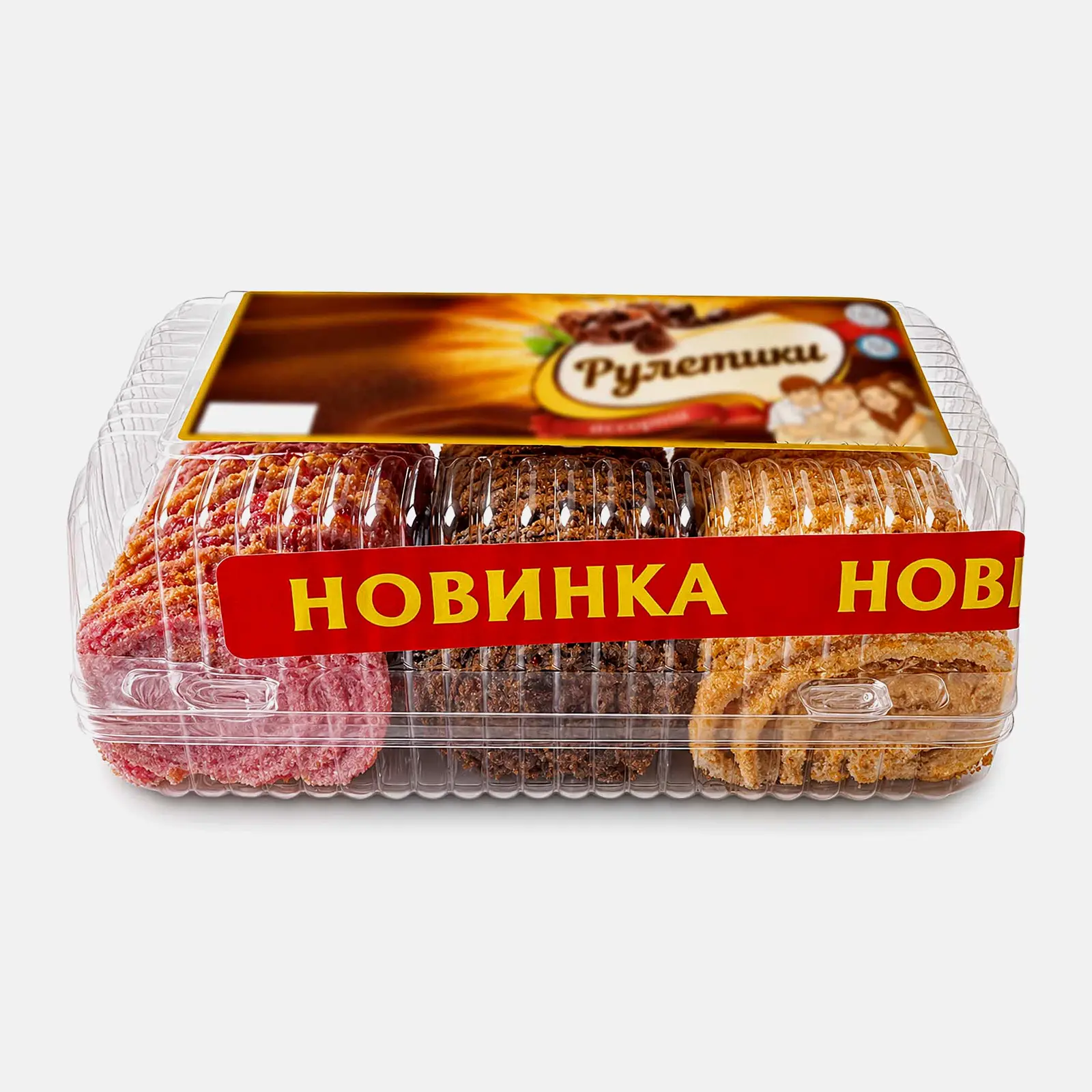 Набор пирожных Рулетики к чаю Академия Вкуса 200г