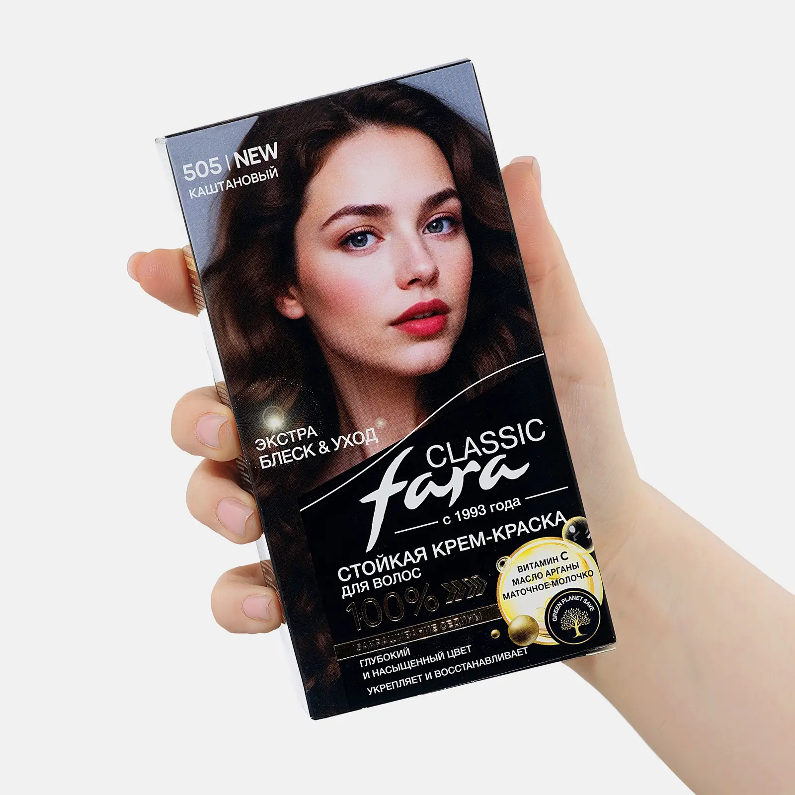 Крем-краска для волос Fara Classic 505 Каштановый