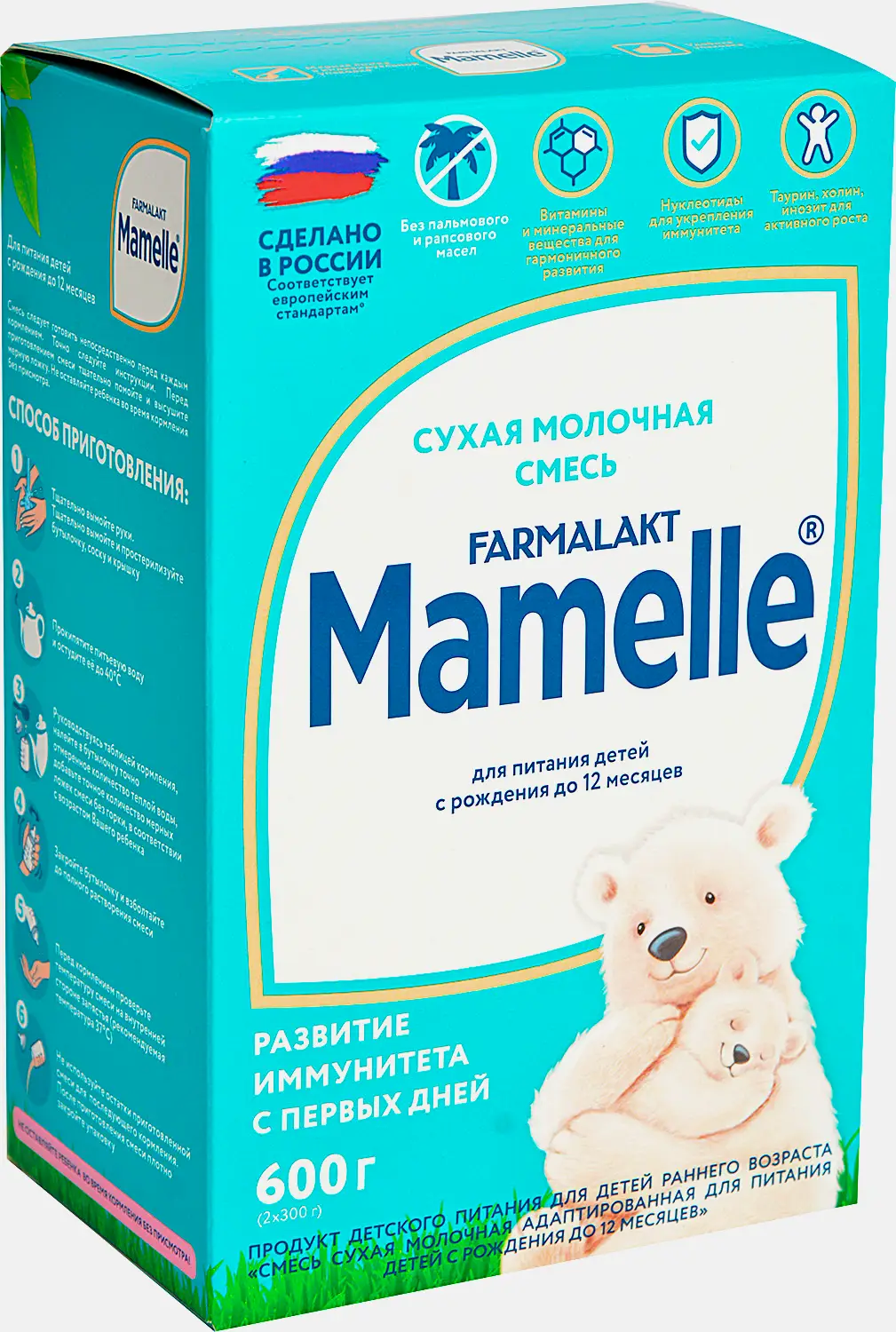 Смесь Mamelle молочная сухая c 0 до 12 месяцев 600г