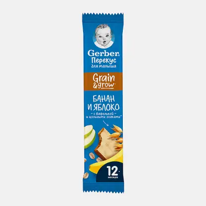 Батончик фруктовый Яблоко-банан Gerber 25г