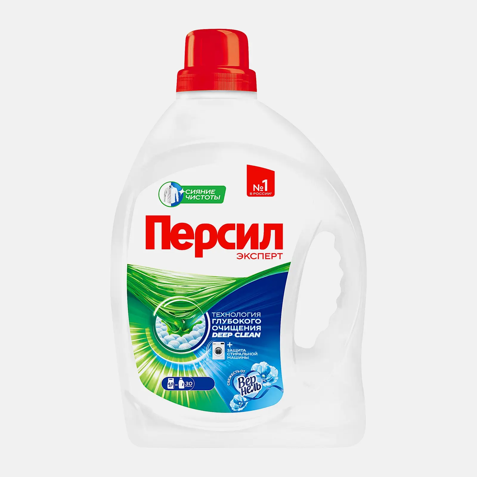 Гель для стирки Персил Свежесть от Вернель для белого жидкий порошок 30 стирок 1.95л