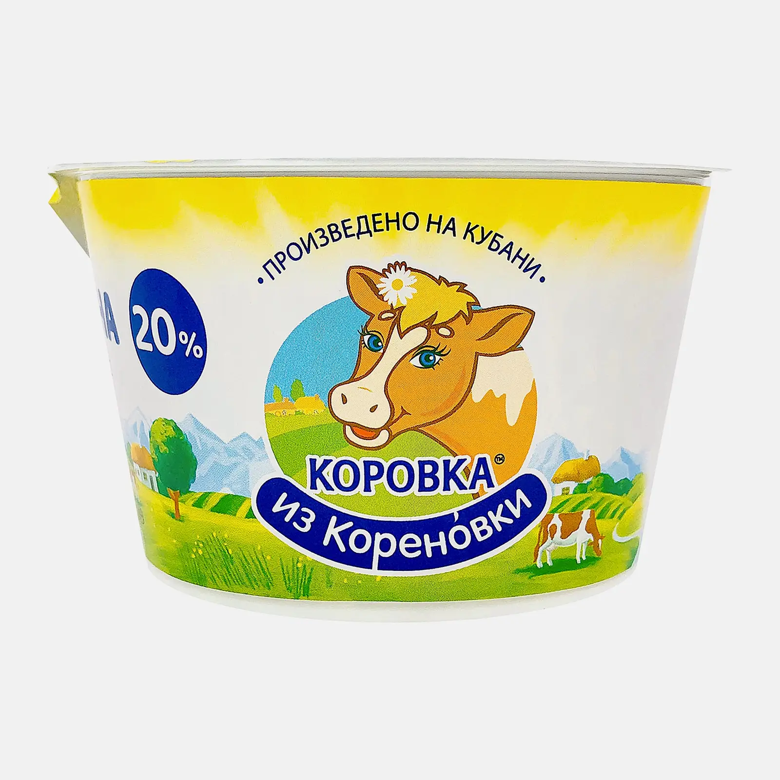 Сметана Коровка из Кореновки 20% 180г