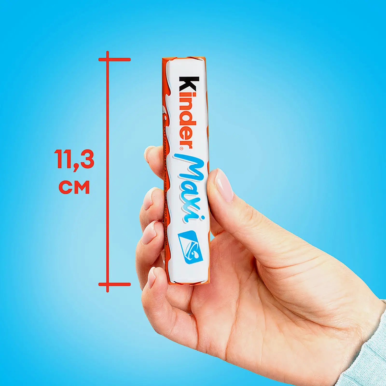Молочный шоколад Maxi с молочной начинкой Kinder 21г