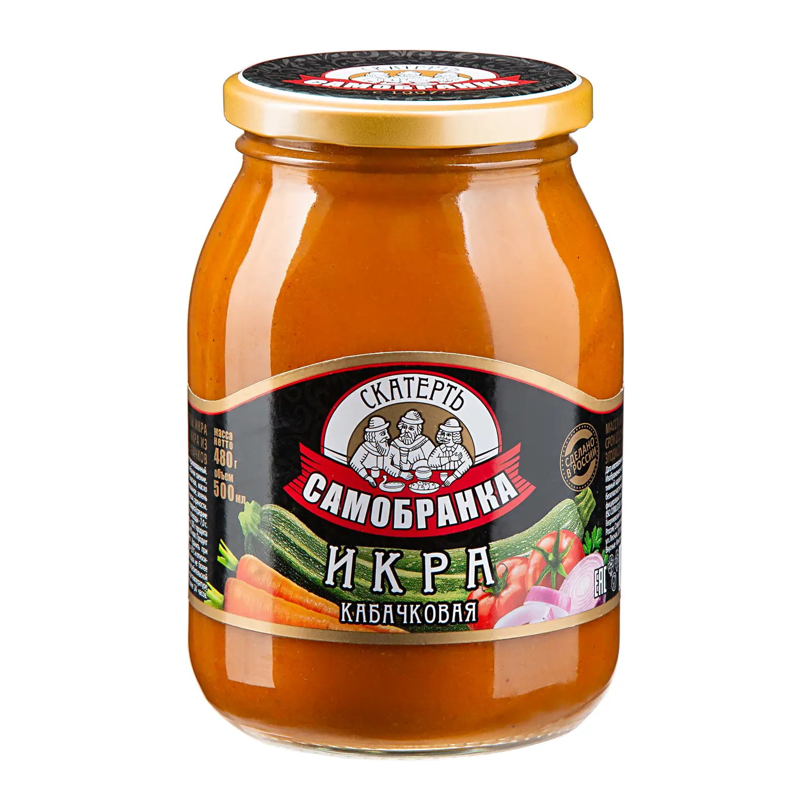 Изображение товара Икра кабачковая Скатерть-Самобранка 480г натуральный продукт