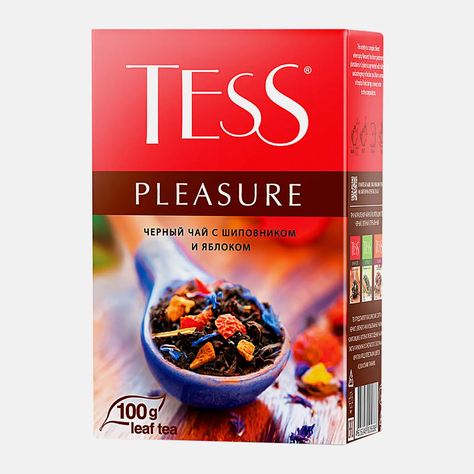 Чай черный Tess Pleasure с шиповником и яблоком 100г - фото 2