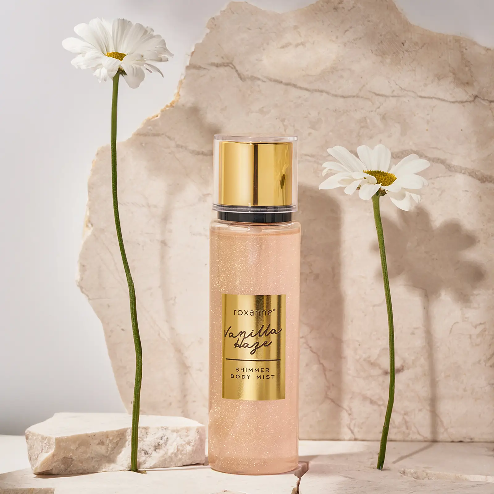 Мист для тела Roxanne с шиммером Vanilla Haze