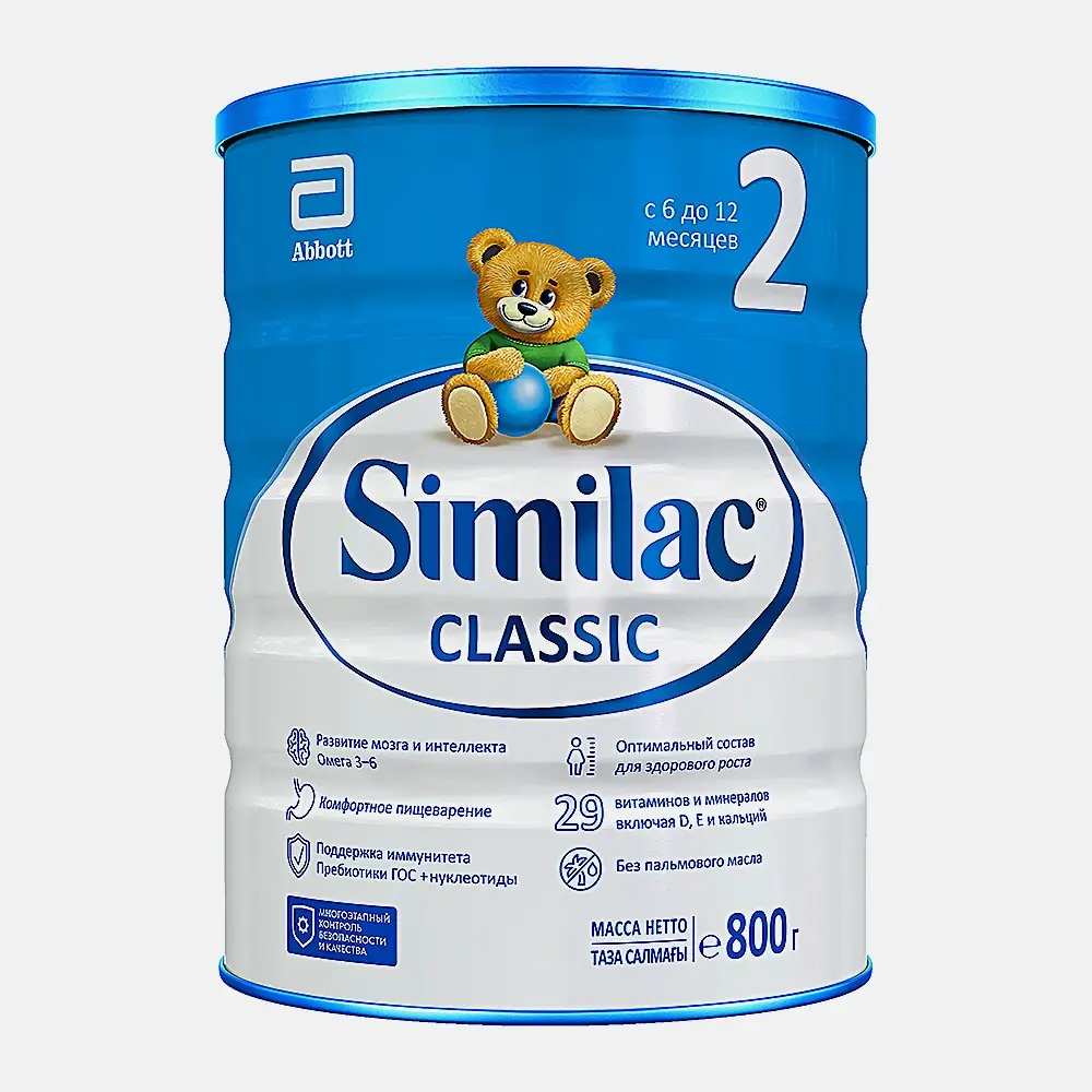 Смесь сухая молочная Classic 2 Similac 800г Смесь сухая молочная Classic 2 Similac 800г
