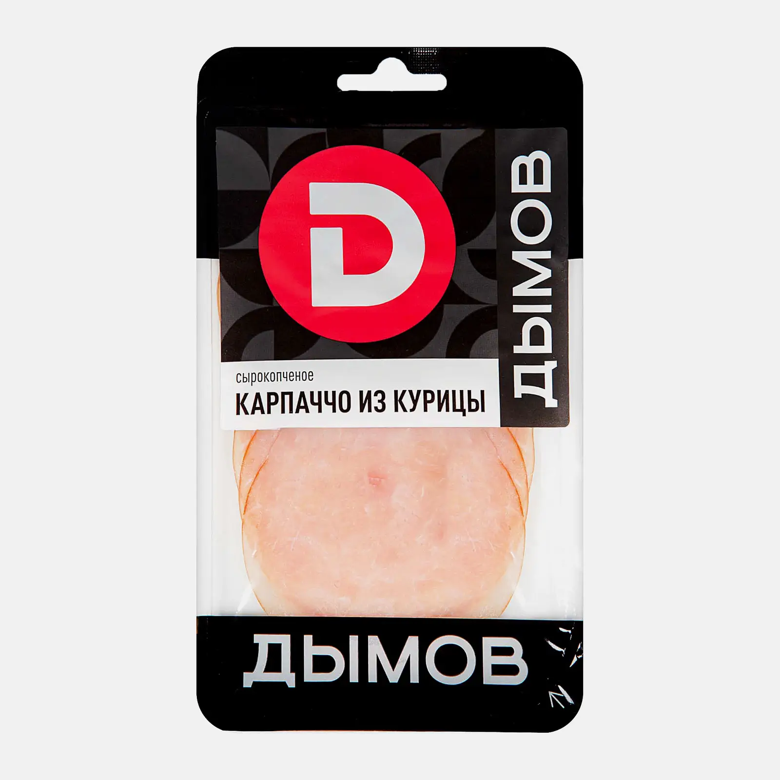 Изображение товара Карпаччо из курицы сырокопченое в нарезке Дымов 70г