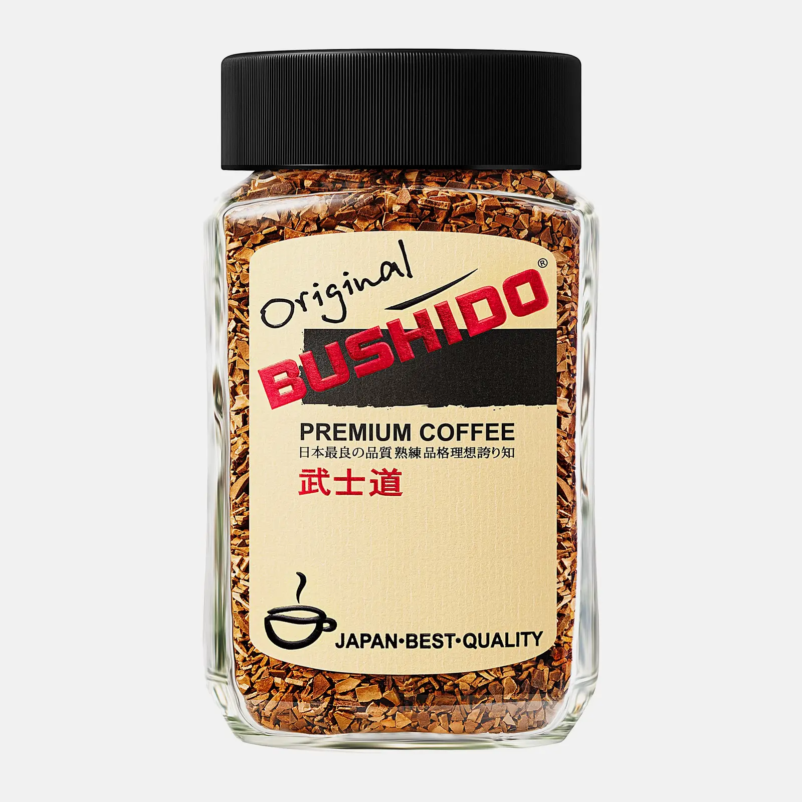 Изображение товара Кофе растворимый Bushido Original 100г натуральный сублимированный быстрый напиток