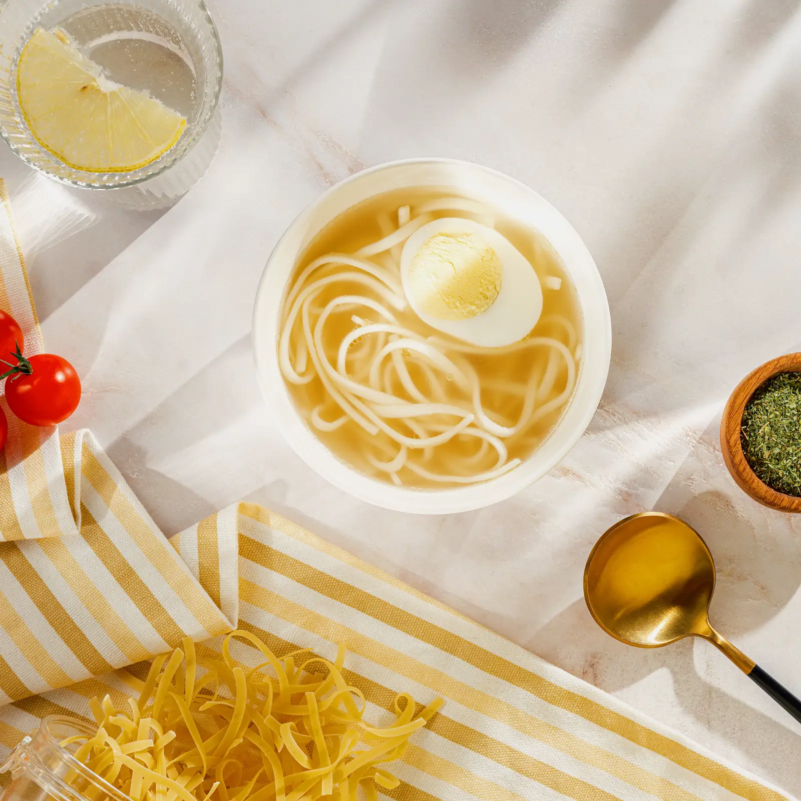 Изображение товара Бульон куриный с яйцом и лапшой 250г Нефтьмагистраль