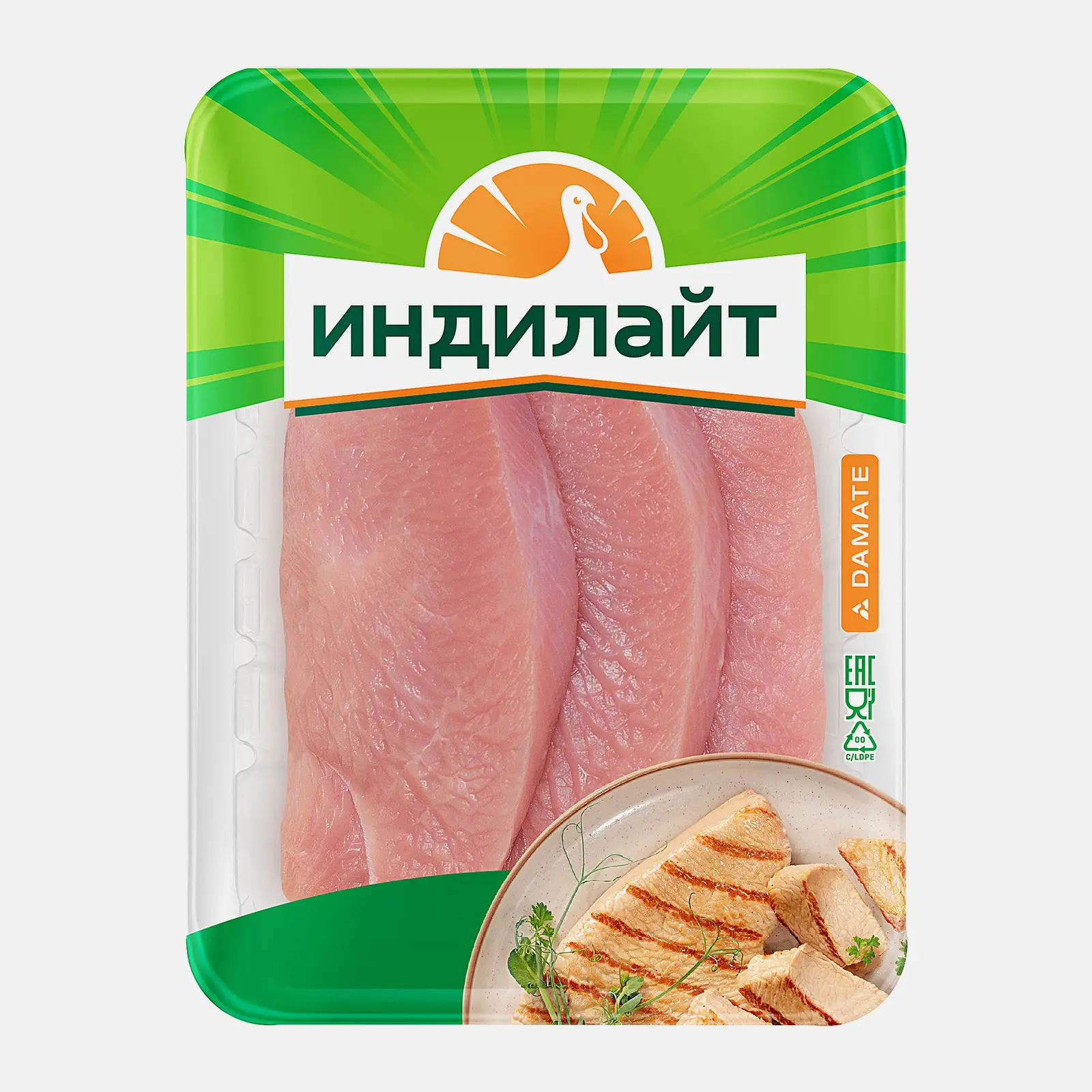 Стейк из грудки индейки Индилайт 525г Стейк из грудки индейки Индилайт 525г