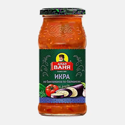 Икра из баклажан по-балкански Дядя Ваня 350г