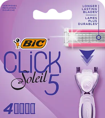 Сменные кассеты для бритья Bic Click 5 Soleil Sensitive 4шт