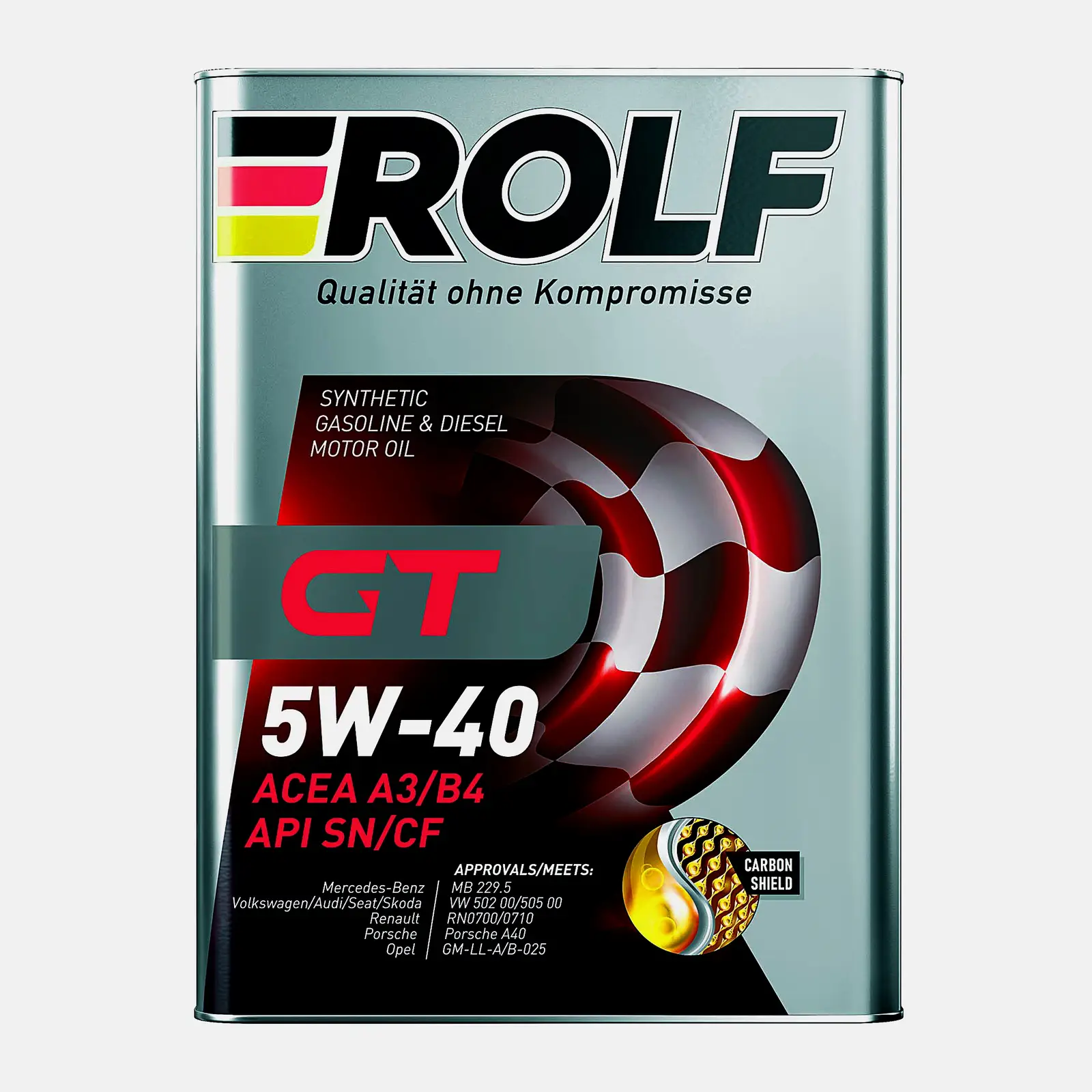 Масло синтетическое Rolf Gt Sae 5W-40 API SN/CF 4л