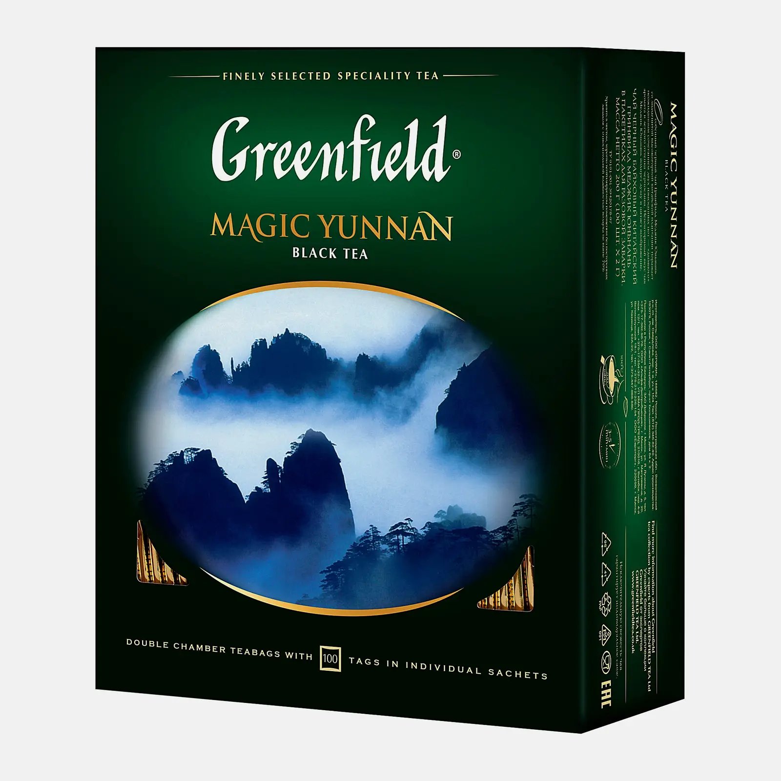 Чай черный Greenfield Magic Yunnan 100пак - фото 3