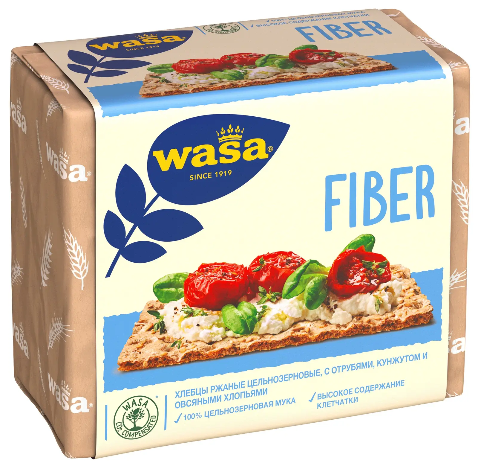 Изображение товара Хлебцы ржаные с отрубями и кунжутом Wasa 230г