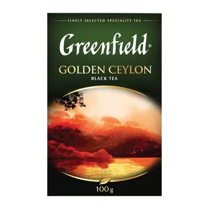 Изображение товара Чай черный Greenfield Golden Ceylon 100г крупнолистовой элитный чай Ланка