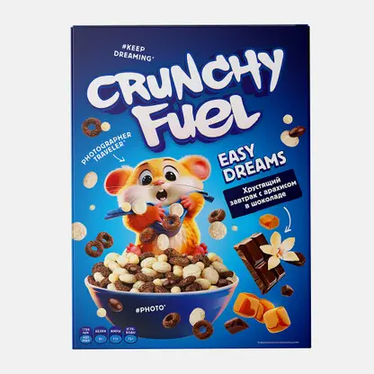 Хрустящий завтрак Crunchy Fuel Easy Dreams арахис в шоколаде 200г