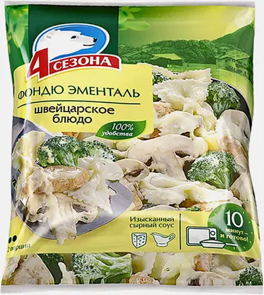 Фондю замороженный 4 Сезона 600г