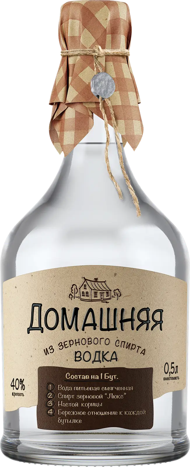 Изображение товара Водка Домашняя Питейный дом 40% 500мл