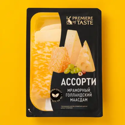 Изображение товара Сырное ассорти нарезка Premiere of taste 150г
