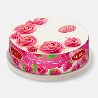 Торт Малиновый сметанник Mirel 650г