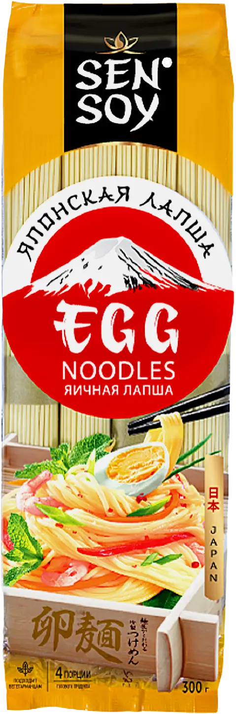 Лапша Sen Soy Premium Egg Noodles яичная 300г