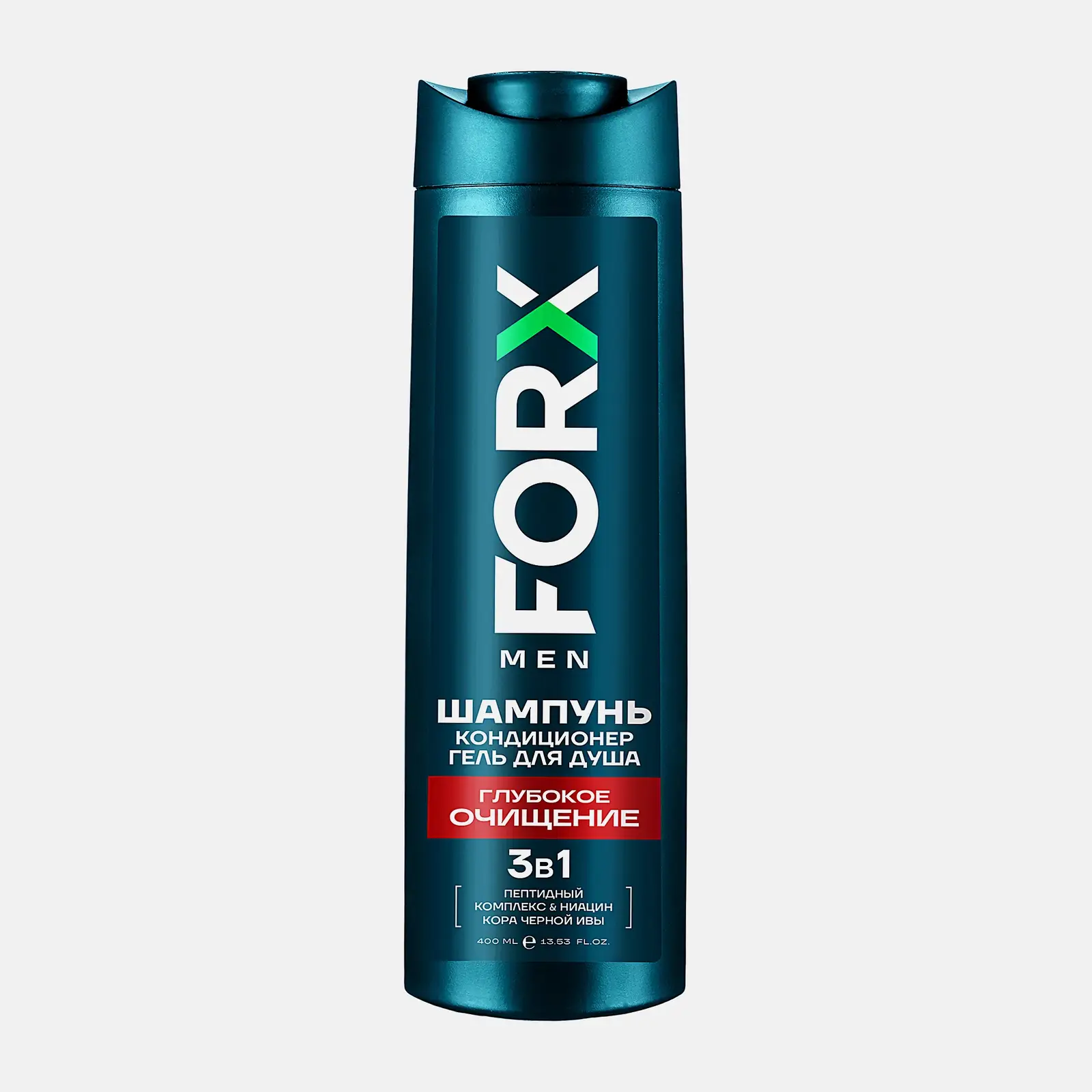 Шампунь-кондиционер-гель для душа Forx Men Care 3в1 Глубокое очищение 400мл Шампунь-кондиционер-гель для душа Forx Men Care 3в1 Глубокое очищение 400мл