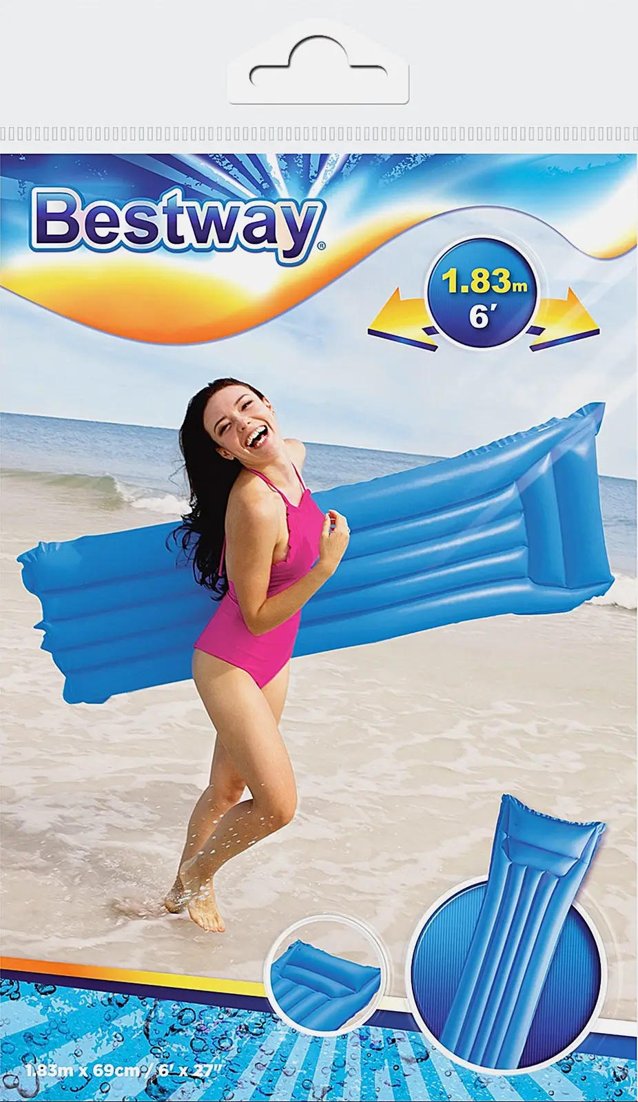 Матрас Bestway 44007-2 Матовый блеск 1.83м*69см