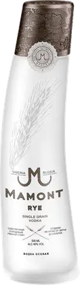 Водка Mamont Rye ржаная 40% 500мл