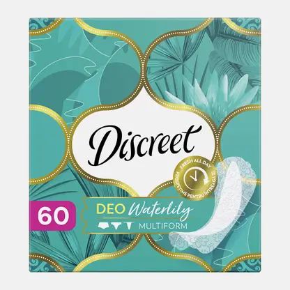 Прокладки Discreet Deo Water Lily Multiform ежедневные 60шт