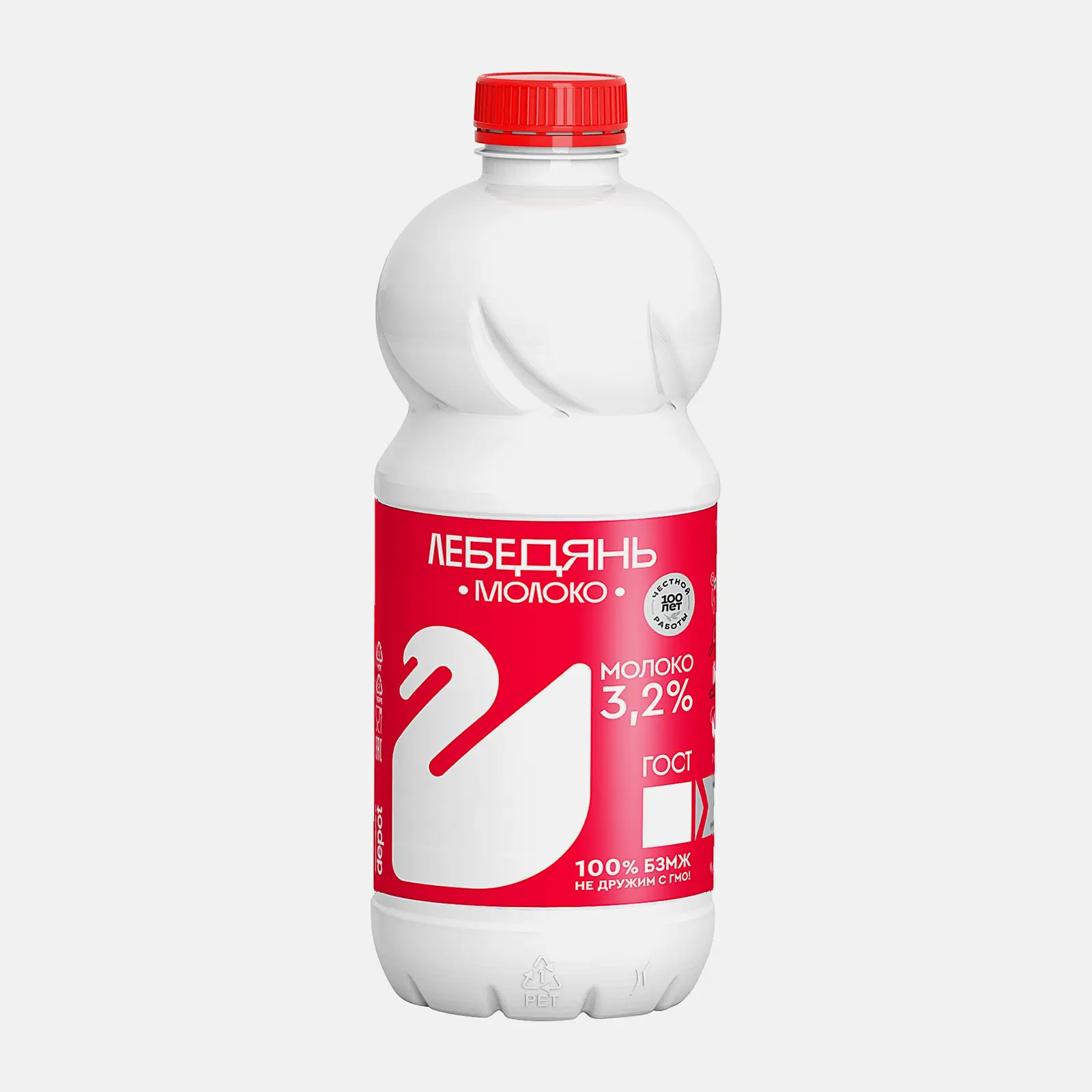 Изображение товара Молоко Лебедяньмолоко питьевое пастеризованное 3.2% 875мл