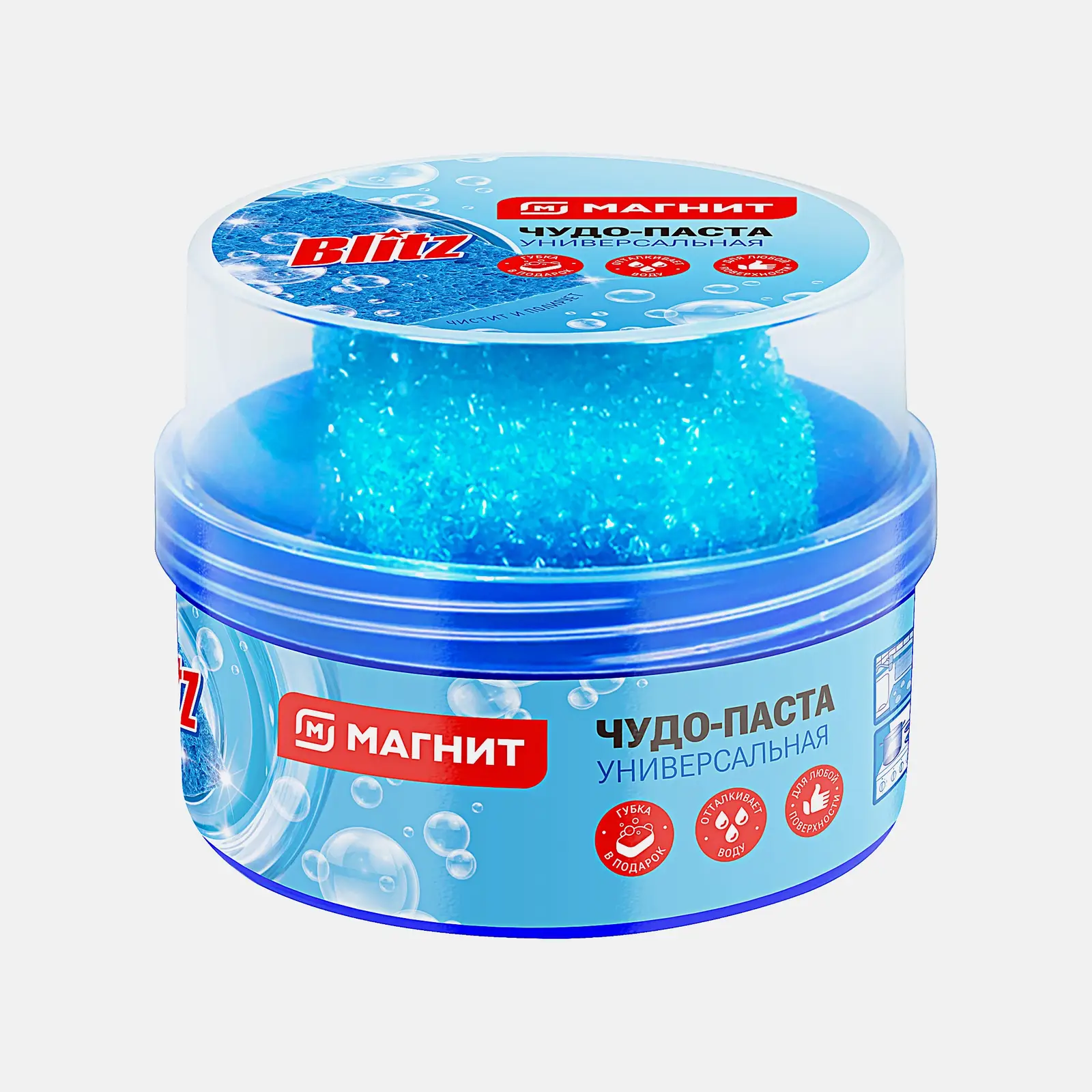Средство чистящее Магнит Blitz Чудо-паста с губкой 3в1 400г